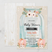 Kürbisbaby-Dusche Einladung (Vorne/Hinten)