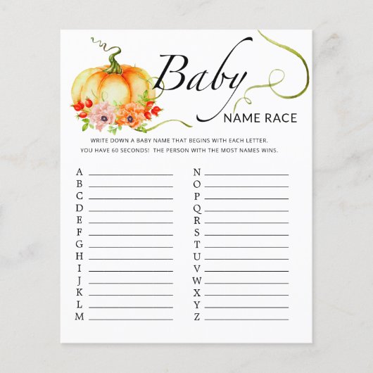 Kürbisbaby-Rennspiel