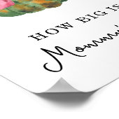 Kürbisbaby - Wie groß ist Mommy's Bauch Poster (Ecke)