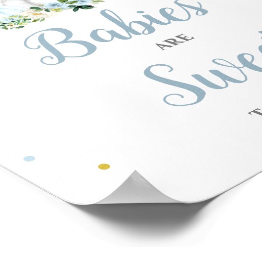 Kürbisbabys sind süß Bitte nehmen Sie eine Leckere Poster (Ecke)