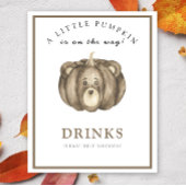 Kürbisbär - Getränke helfen dir selbst Poster