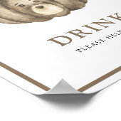 Kürbisbär - Getränke helfen dir selbst Poster (Ecke)