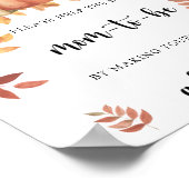 Kürbisbär - Helfen Sie dem geschäftigen Mama-zu-be Poster (Ecke)