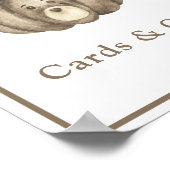 Kürbisbär - Karten und Geschenke Babydusche Poster (Ecke)