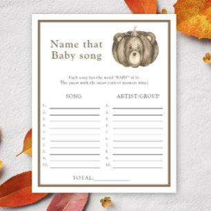 Kürbisbär - Name des Baby Song