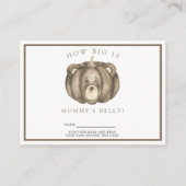 Kürbisbär - Wie groß ist der Bauch der Mama Begleitkarte (Vorderseite)