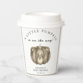 Kürbisbärendusche Pappbecher