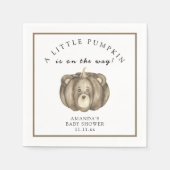 Kürbisbärendusche Serviette (Vorderseite)