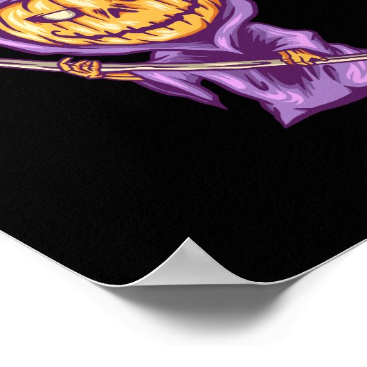 Kürbisbauchillustrierung Poster (Ecke)