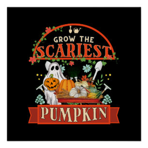 Kürbisbauer Halloween Poster