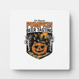 Kürbisbier-Verkostung Vintage-Halloween-Event-Shir Fotoplatte