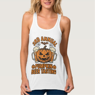 Kürbisbier-Verkostung Vintage-Halloween-Shirt-Desi Tank Top