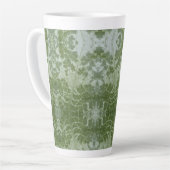 Kürbisblatt Makro Milchtasse (Linke Ecke)