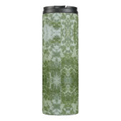 Kürbisblatt Makro Thermosbecher (Rückseite)