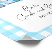 Kürbisblauer LKW - BUCHKARTEN UND GIFTS Poster (Ecke)