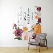 Kürbisblumenfall-Brautparty Wandteppich (Beispiel)