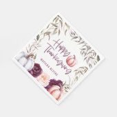 Kürbisblumenfall Erntedank Party Serviette (Ecke)