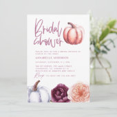 Kürbisblumenfall lila pfirsichfarbenes Brautparty (Stehend Vorderseite)