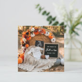 Kürbisblüte Einladung (Stehend Vorderseite)