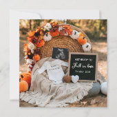 Kürbisblüte Einladung (Vorderseite)