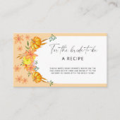 Kürbisbogen Rezept für die Braut Begleitkarte (Vorderseite)