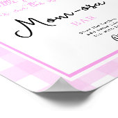 Kürbisbogenbrücke Babydusche Momosa Bar Poster (Ecke)