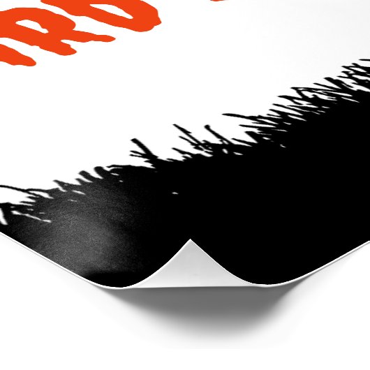 Kürbisbraun Poster (Ecke)