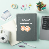 Kürbisbrille Sei du selbst Aufkleber (iPad Hülle)