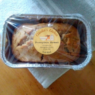 Kürbisbrotkleber Runder Aufkleber
