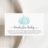 Kürbisbücher für Babydusche Begleitkarte