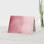 Kürbisburgunder, rötlich-rosa Foto Dankeskarte (Rückseite)