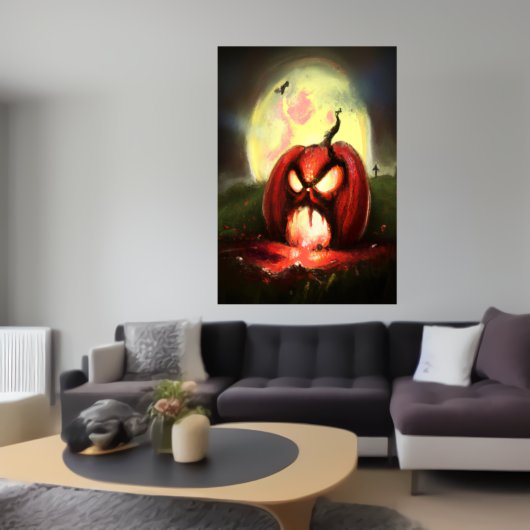Kürbiscreme aus Horror | AI Art Poster