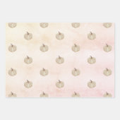 Kürbiscreme-Rose Geschenkpapier Set (Vorderseite)