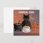 Kürbiscremesuppe Karte (Vorne/Hinten)