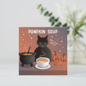Kürbiscremesuppe Karte (Stehend Vorderseite)