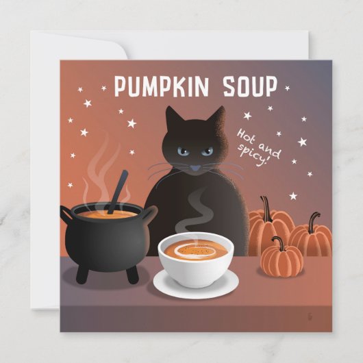 Kürbiscremesuppe Karte (Vorderseite)