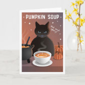 Kürbiscremesuppe Karte (Gelbe Blume)