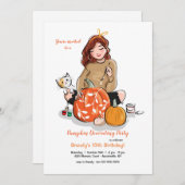 Kürbisdekor-Party Einladungen (Vorne/Hinten)