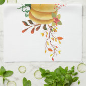 Kürbisdesign für Erntedank Geschirrtuch (Gefaltet)