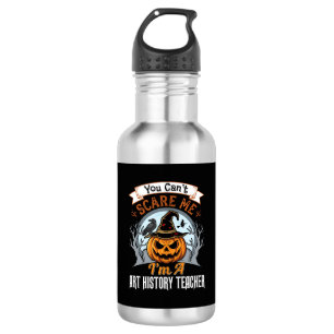 Kürbisdesign für Halloween-Kunstgeschichte-Lehrer Edelstahlflasche