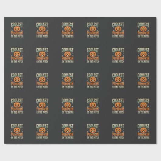 Kürbisdesign Halloween Design_1 Geschenkpapier (Flach)