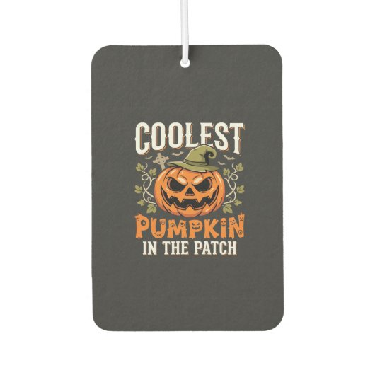 Kürbisdesign Halloween Patch Autolufterfrischer (Vorderseite)
