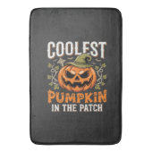 Kürbisdesign Halloween Patch Badematte (Vorderseite Vertikal)