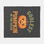 Kürbisdesign Halloween Patch Fleecedecke (Vorderseite (Horizontal))