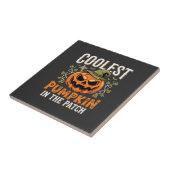 Kürbisdesign Halloween Patch Fliese (Seite)