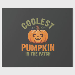 Kürbisdesign Halloween Patch Geschenkpapier