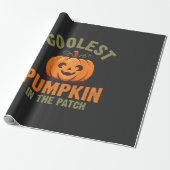 Kürbisdesign Halloween Patch Geschenkpapier (Ungerollt)