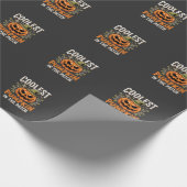 Kürbisdesign Halloween Patch Geschenkpapier (Ecke)