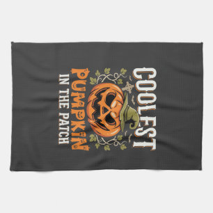 Kürbisdesign Halloween Patch Geschirrtuch