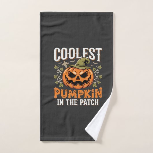 Kürbisdesign Halloween Patch Handtuch (Handtuch)